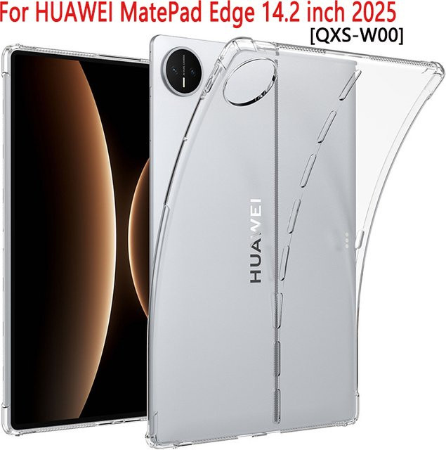 Transparente Silikon Schutzhülle für Huawei MatePad Edge 14,2 Zoll 2025 mit Airbag-Schutz - Bild 1