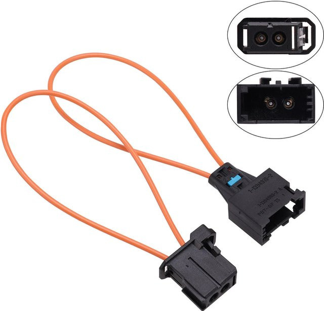 MEISTEN Glasfaser-Loop-Stecker Adapter Set mit Buchse und Stecker für Diagnosewerkzeuge, Farbe: Orange, kompatibel mit Volkswagen, BMW, Audi und Mercedes-Benz - Bild 1