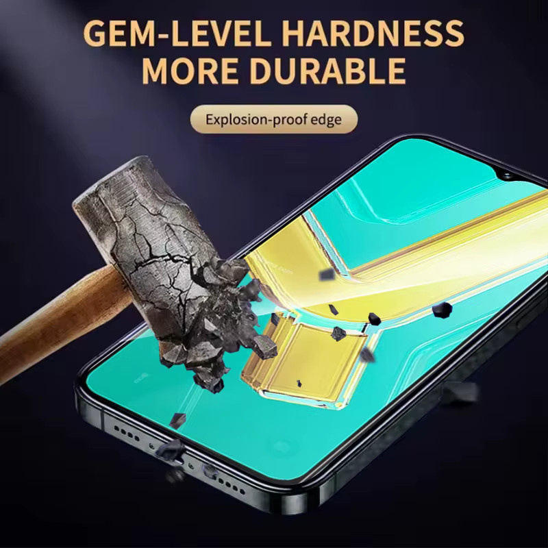 Set aus gehärtetem Glas HD Displayschutz für vivo Y03 Y03t Y28 Y28s Y15s Y16 Y17 Y20 Y20i Y21 Y22 Y19 Y22s in Schwarz und Transparent - Bild 3