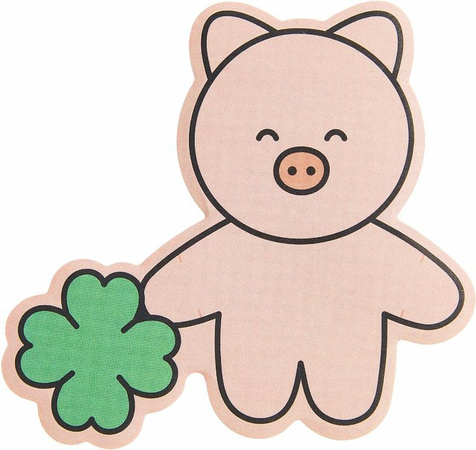 Rico Design Paper Poetry Haftnotizen Schwein B/H: 8,5 x 8,5 cm