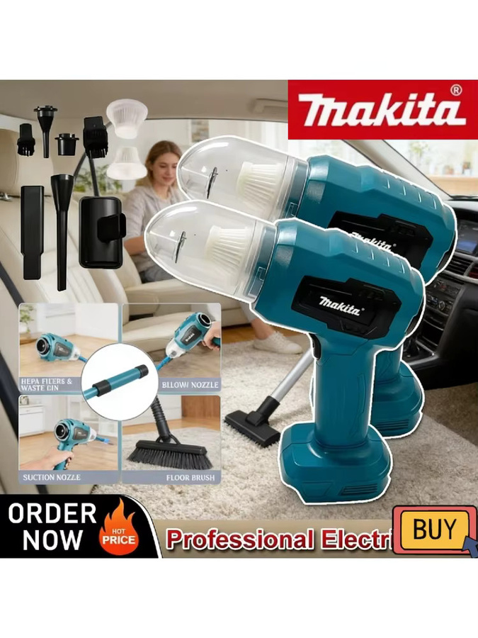 Makita Mini-Autostaubsauger 18V Multifunktions-Handstaubsauger Blau, wiederaufladbar - Bild 7