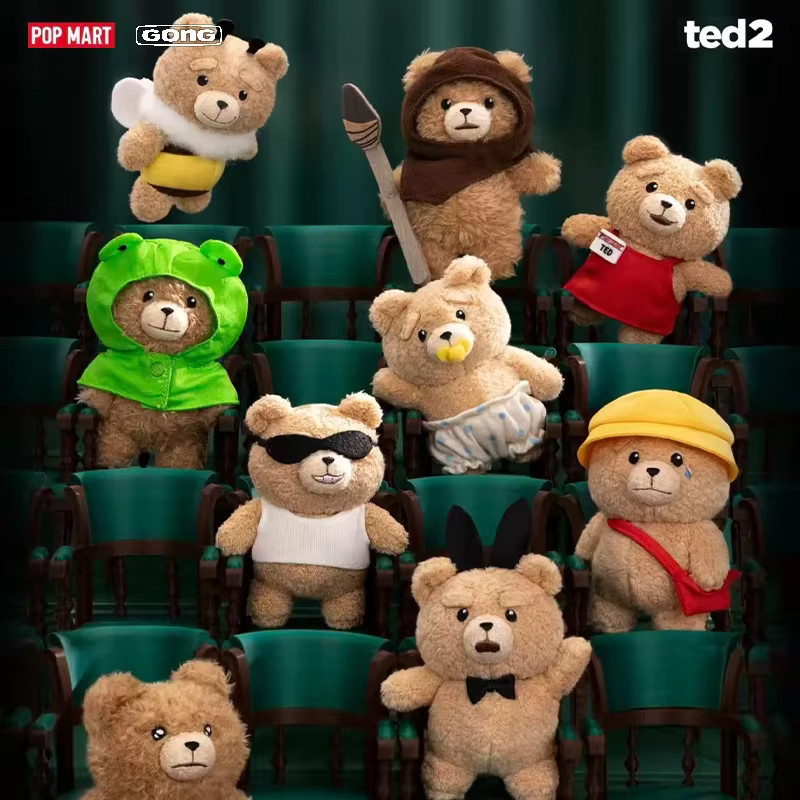POP MART Ted 2 Baby Ted, Plüsch-Anhänger, Mystery Box, ab 18 Jahren - Bild 1