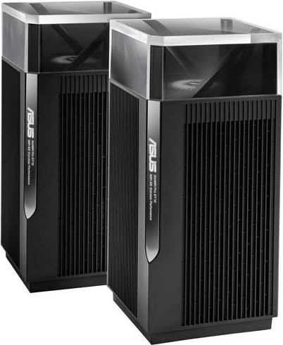 Asus ZenWiFi Pro ET12 AXE11000 Mesh-WLAN-System, Tri-Band Wi-Fi 6E, 2er Set, Schwarz, bis zu 557 m² Abdeckung - Bild 1