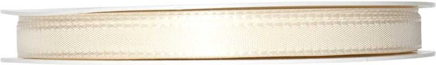 Halbach Taftband aus Polyester, Breite: 8 mm, Länge: 10 m, Farbe: Champagner - Bild 1