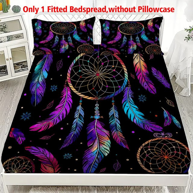 Mountain River Spannbettlaken RV Camping Print mit tiefen Taschen, elastischer Matratzenbezug, Multicolour, B/T: 90 x 200 cm - Bild 1