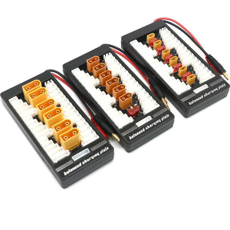 ISDT Parallel Lipo Batterie Lade Board für XT60 XT30 XT90 T-Plug EC3 EC5 2-6S in Schwarz - Bild 3