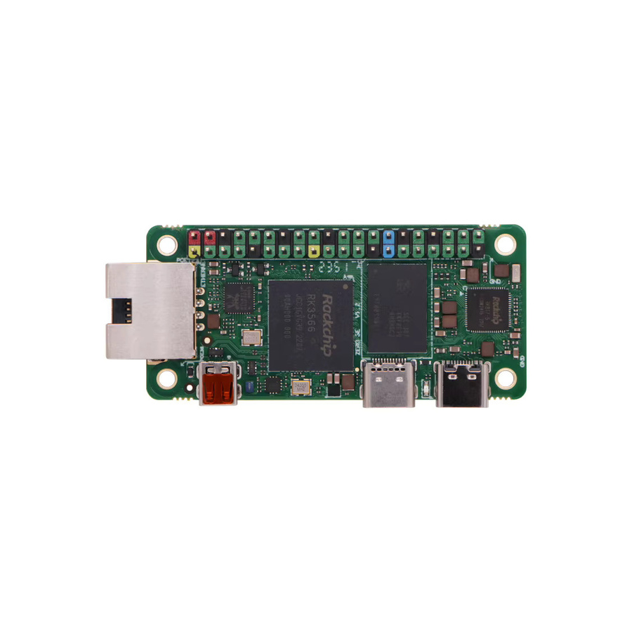 Radxa Zero 3E Single-Board-Computer mit RK3566 4-Kern-CPU, GPU, NPU, HDMI 1080p Ausgang und Gigabit-Ethernet in Grün - Bild 2