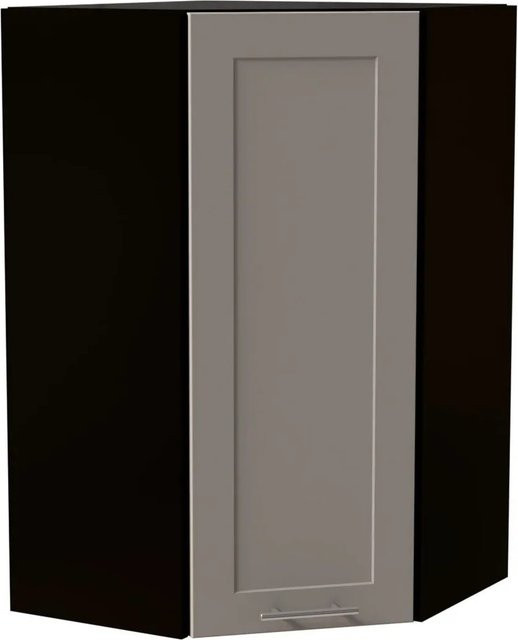 Feldmann-Wohnen Hängeschrank Oslo W4/10/60 in Schwarz und Kaschmir Matt mit Soft-Close-Türen, B/T/H: 60 x 60 x 96 cm - Bild 1