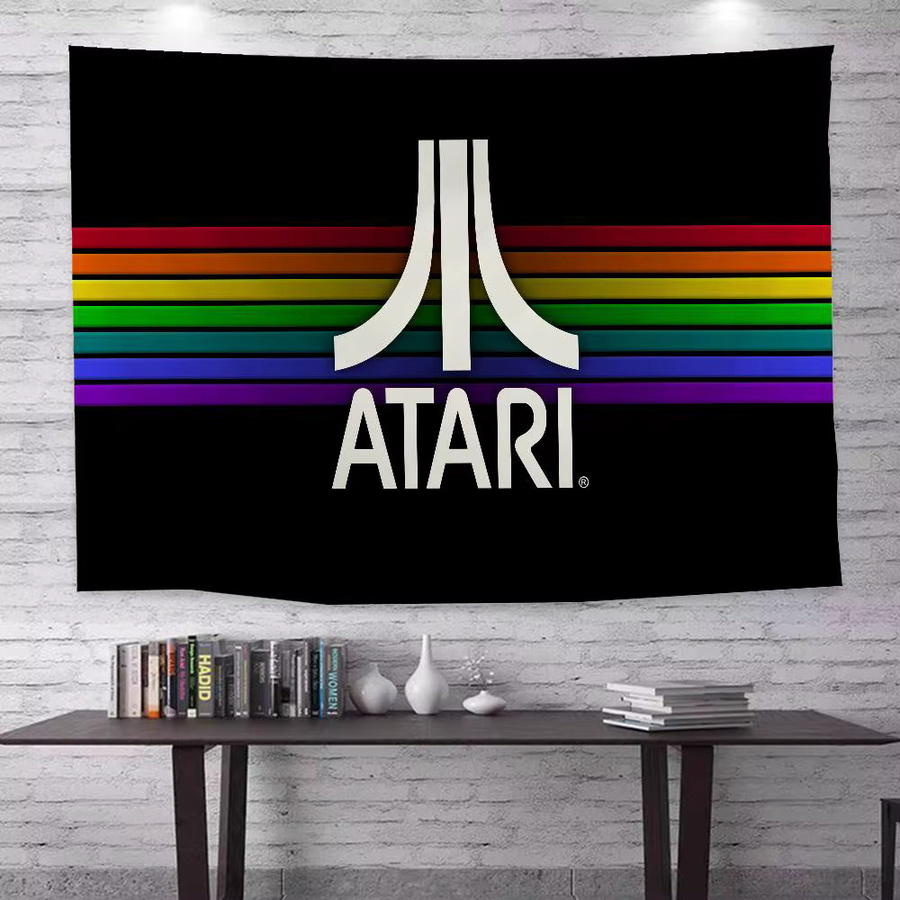 Potdemiel Atari Wandteppich mit geometrischem Retro-Design in Multicolour - Bild 4
