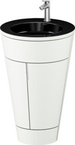 Duravit Waschtischunterschrank Starck 1 c-bonded Set, Farbe Schwarz Seidenmatt, B/T/H: 56 x 60,5 x 86,4 cm - Bild 1