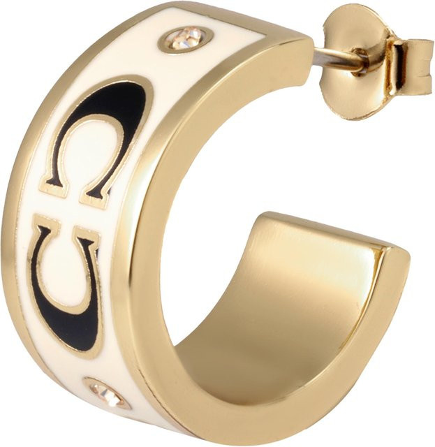 Coach Ohrringe, Buchstaben Gravur, Gold, Damen - Bild 1
