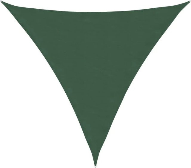 Furnicato Sonnensegel aus PU-beschichtetem Oxford-Gewebe, dreieckig, Dunkelgrün, B/T/H: 3,6 x 3,6 x 3,6 m - Bild 1