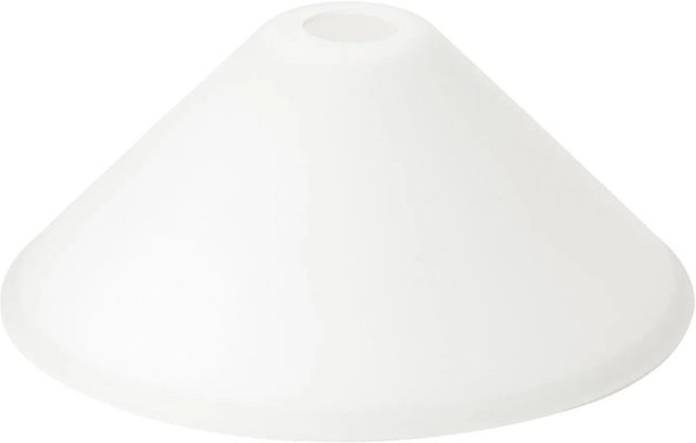Orion Lightstyle Glas Lampenschirm E27 zylindrisch in Opal Weiß Durchmesser: 30 cm - Bild 1
