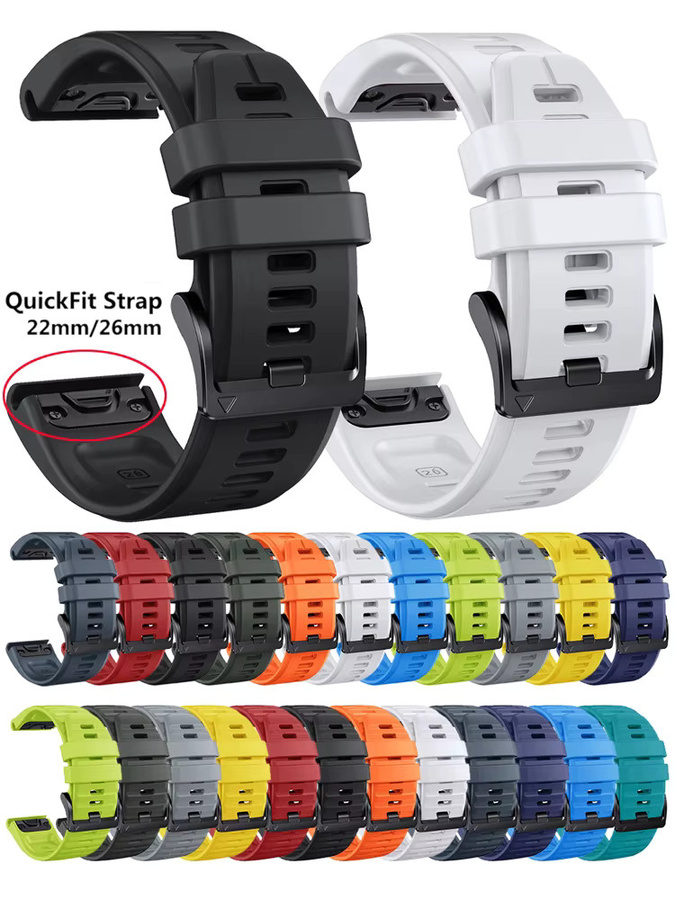 Uhrenarmband Silikon, Unisex, 22/26mm - Bild 6