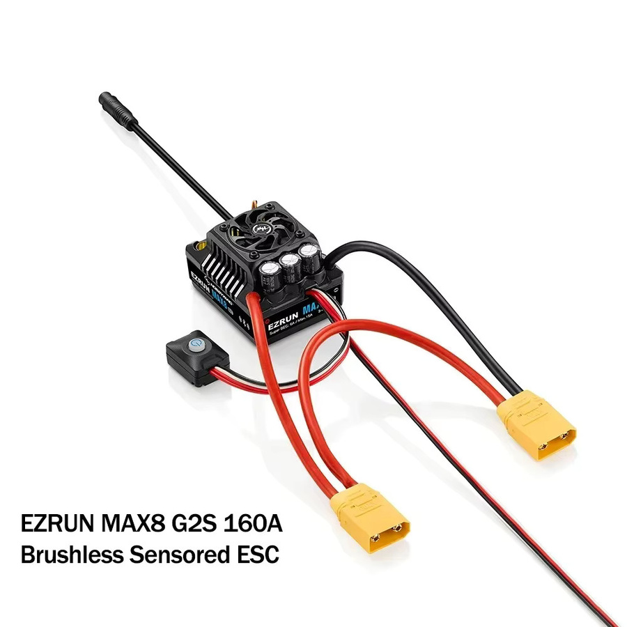 HOBBYWING EZRUN MAX8 G2S 160A ESC und 4268 2500KV/4278 2500KV G2R Motor Bürstenloser Sensor-Combo, 1/8 RC-Auto, Set / Bundle - Bild 2