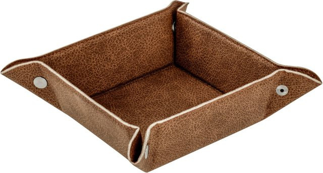VEGA Obstschale Shana, braun, quadratisch, B/T/H: 16 x 16 x 5,5 cm - Bild 1