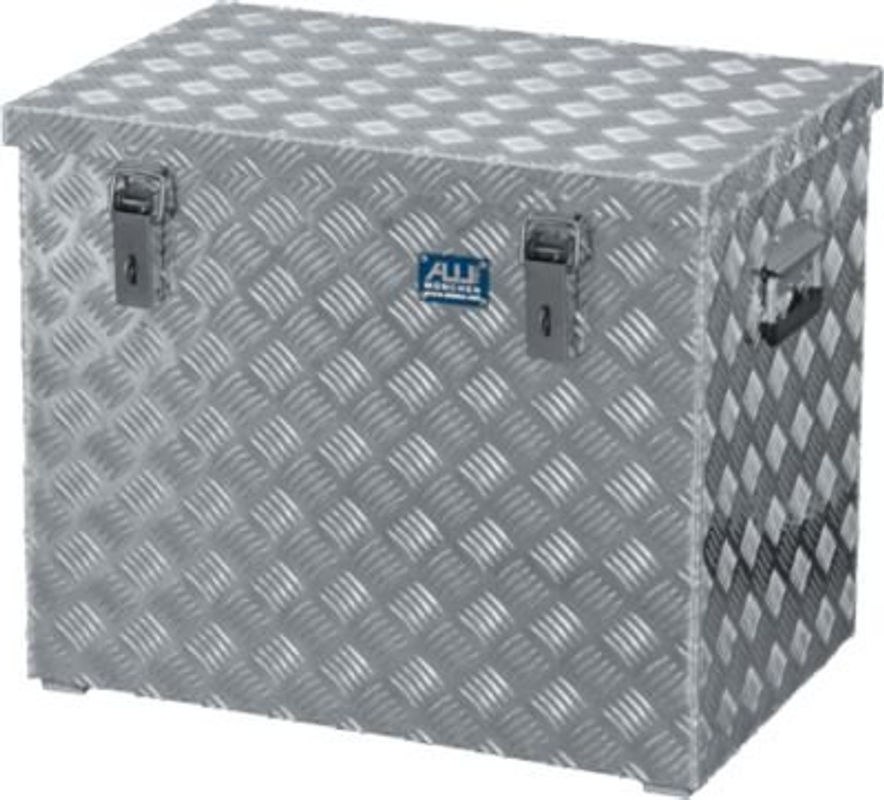 Alutec Transportkiste aus Aluminium-Riffelblech in Silber, Volumen: 120 l, L x B x H: 62,2 x 42,5 x 52,0 cm - Bild 2