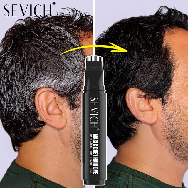 Sevich Haarfärbestift, temporärer Concealer für weißes Haar, Schwarz, Braun - Bild 1