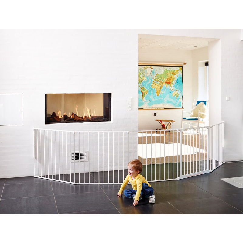 Baby Dan Schutzgitter Flex XXL weiß, erweiterbar von 90-360 cm - Bild 2