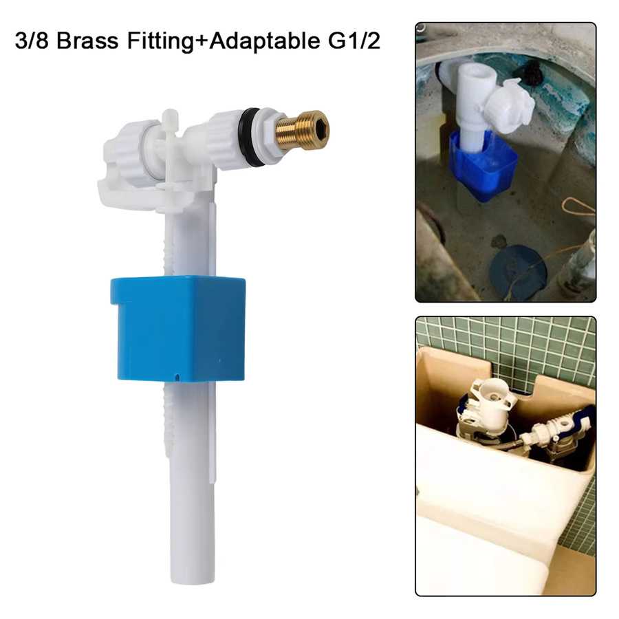 LEENKEA Zisterne Füllventil aus Messing mit G3/8 und G1/2 Zoll Anschluss für WC Wasser Tank Zubehör - Bild 3