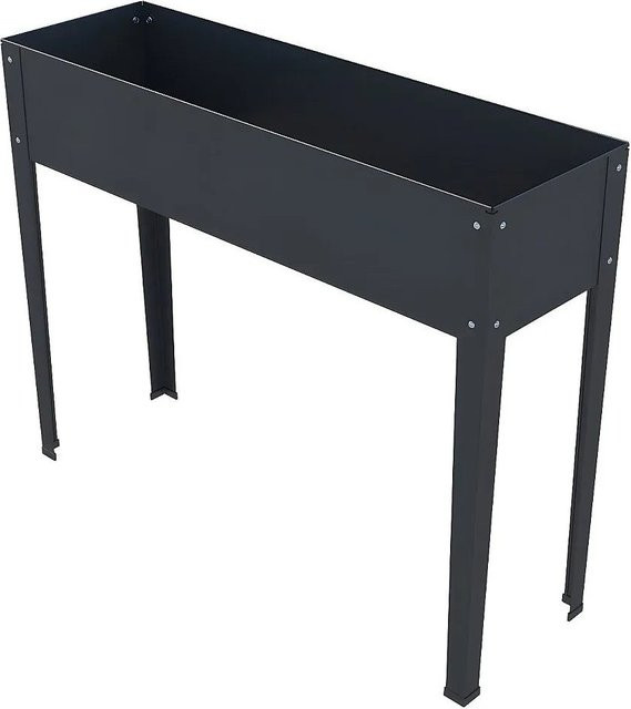 Hochbeet auf Stelzen Ygos Anthrazitgrau B: 100 cm, H: 80 cm, T: 30 cm - Bild 1