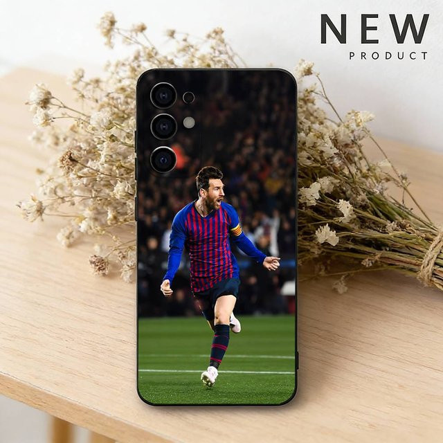 Handyhülle mit Fußball-Design Lionel Messi 10 für Samsung Galaxy S26, S25, S24, S23, S22, S21, S20, S10, S9 (Ultra, Plus, Lite) in Schwarz - Bild 1