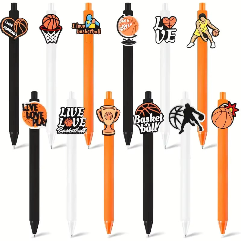 Kugelschreiber im Basketball-Stil in Orange aus Kunststoff für Sportbegeisterte - Bild 6