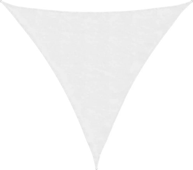 vidaXL Sonnensegel aus Oxford-Gewebe, dreieckig, Weiß, B/T/H: 3 x 3 x 3 m - Bild 1