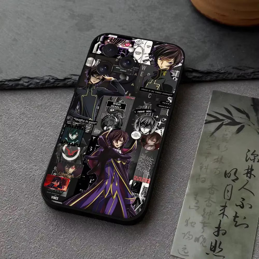 Japanische Anime Code Geass Handyhülle für Apple iPhone in Schwarz aus weichem Silikon - Bild 2