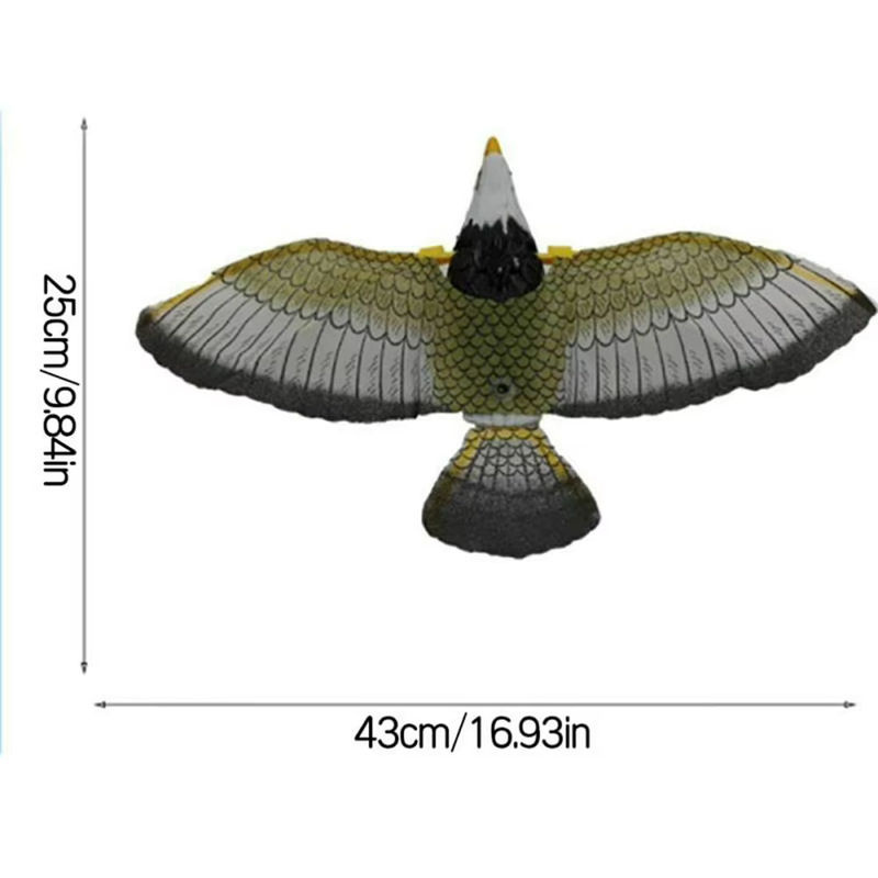 Vogelscheuche als Lockvogel in Adler- und Eulenoptik zur Schädlingsbekämpfung im Garten, Mehrfarbig, B/H: 43 x 25 cm - Bild 6