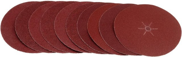 LUX-TOOLS Schleifscheiben-Set für Winkelschleifer 125 mm grob für Holz und Metall in Braun - Bild 1