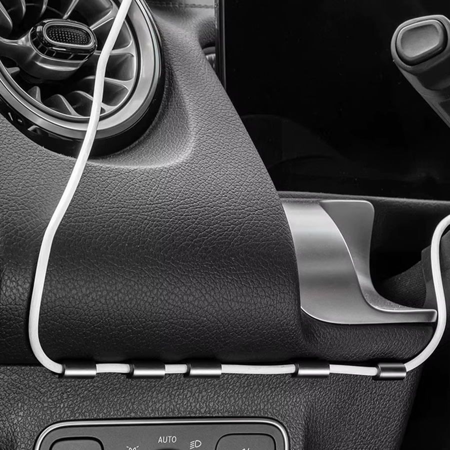 Multifunktionaler Auto-Kabel-Befestigungsclip in Schwarz zur Kabelorganisation für Navigationsgeräte und Datenkabel mit selbstklebender Fixierung - Bild 6