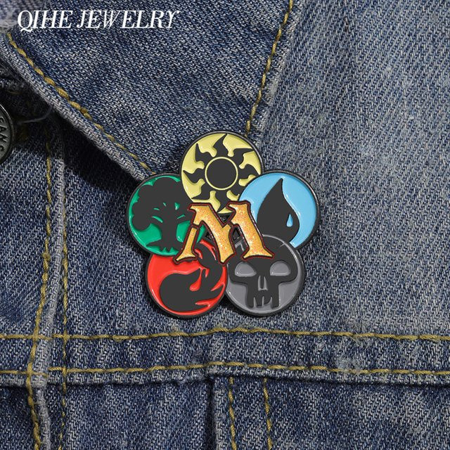 QIHE JEWELRY Brosche Emaille Pin, Metall, Unisex - Bild 1