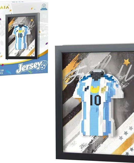 Binchi Fußballspieler Trikot Bausteine, DIY Set - Bild 1