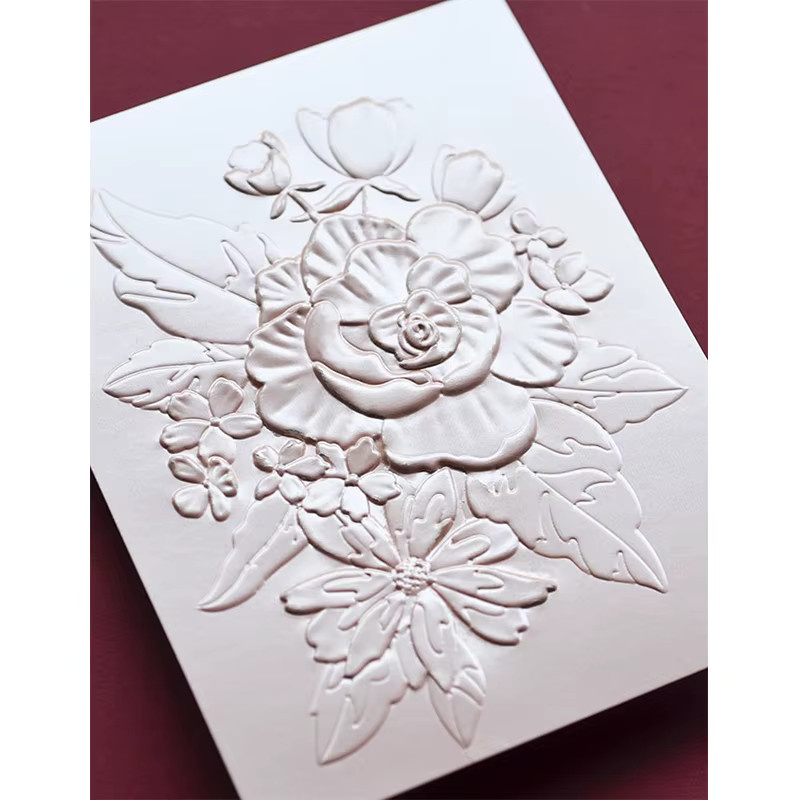 3D-geprägter Reliefordner mit fröhlichem Blumenmuster aus Kunststoff - Bild 3