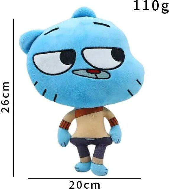 Yiran toy 1 The Amazing World of Gumball Katzen-Hase Plüschtier, ab 14 Jahre - Bild 1