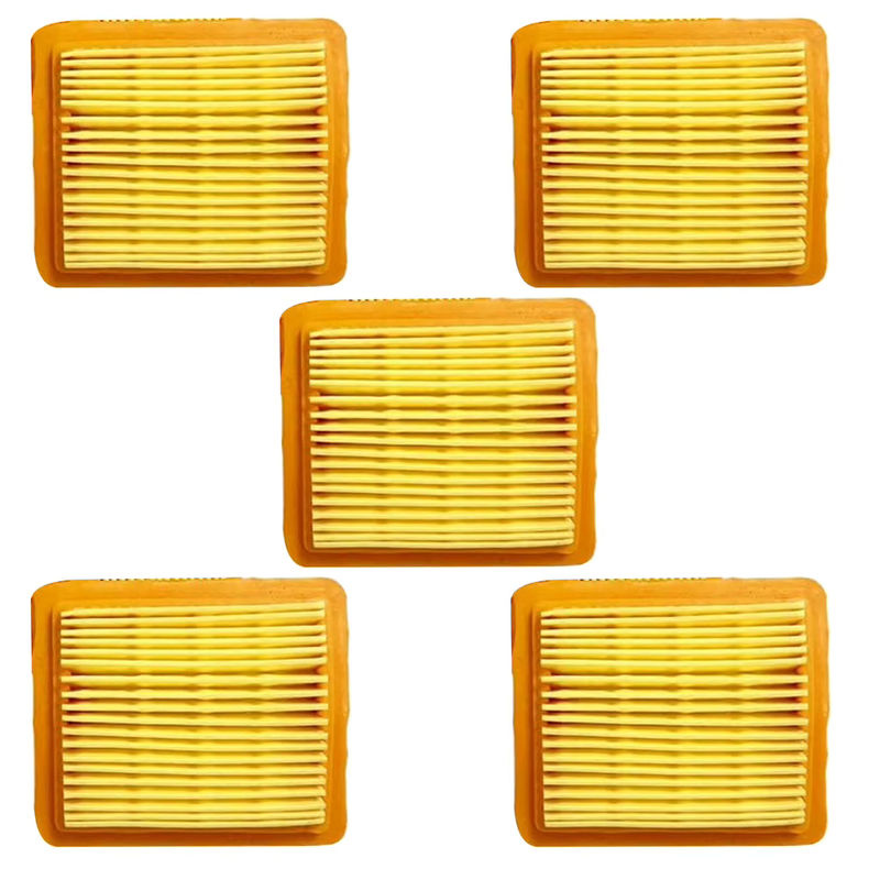 5er Set Luftfilter für Honda GX50 47,9 CC 4-Takt Motoren, Farbe: Gelb, B/T/H: 80 x 70 x 20 mm - Bild 2