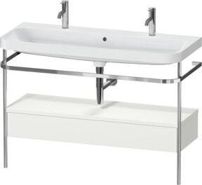 Duravit Möbelwaschtisch-Kombi Happy D.2 Plus in Weiß mit 1 Waschbecken und 1 Schublade, B/T: 117,5 x 49 cm - Bild 1
