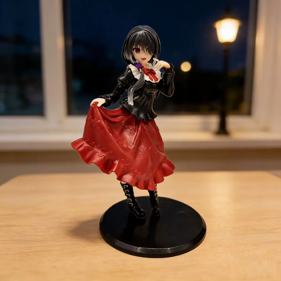 Bandai Date A Live Tokisaki Kurumi Anime-Figur, Mädchen im roten Kleid, PVC-Modell - Bild 6