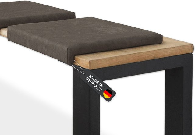 Lycce Klemmkissen Sitzkissen mit 1 Leiste in Braun mit Kunstlederbezug - Bild 1