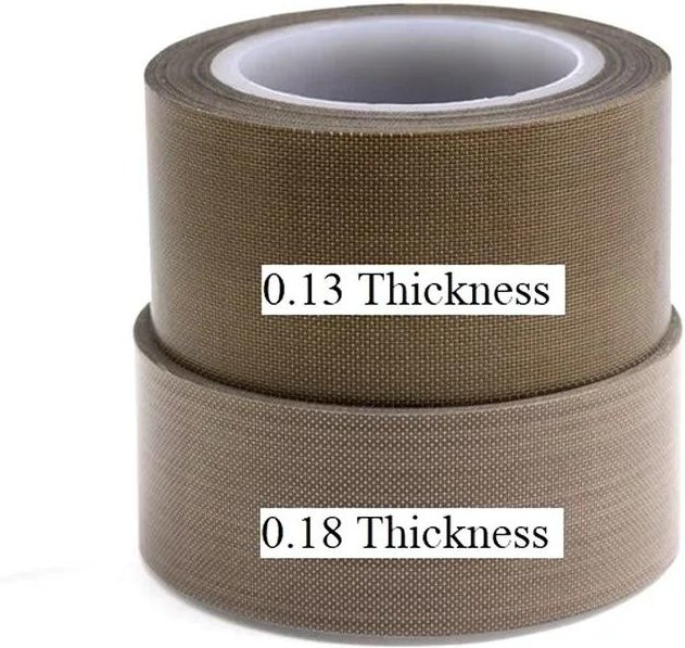 Selbstklebendes PTFE-Isoliergewebe als hochtemperaturbeständiges Dichtungsband, Breite: 40 mm, Dicke: 0,18 mm, Rolle mit 10 m Länge - Bild 1