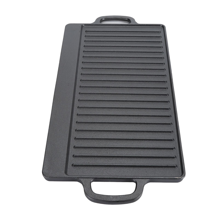Fishine Gusseisen Grillplatte für Gasgrill, schwarz, B/T/H: 50 x 23 x 2 cm - Bild 1