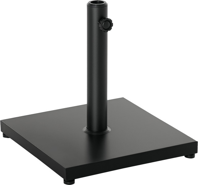 Outsunny Sonnenschirmständer aus Metall und Zement in Schwarz, B/T/H: 40 x 40 x 43 cm - Bild 1