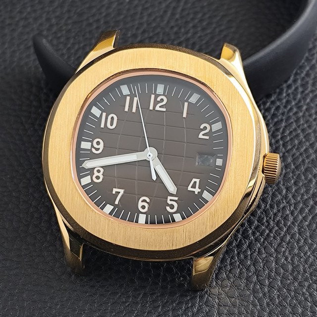 Dwayne Campbell Uhrengehäuse, 42 mm, silbrig/rosefarben, Herren - Bild 1
