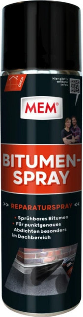 MEM Bitumen-Spray Schwarz 500 ml - Bild 1