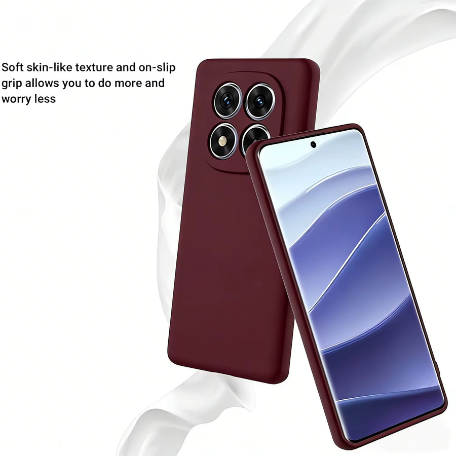 Xiaomi Schutzhülle aus flüssigem Silikon für Redmi Note 15 14 13 4G/5G Pro Plus in Rot - Bild 2