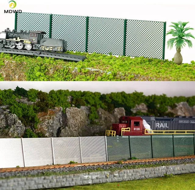 MDWD Miniatur Zaun, 1:64, Grün, Metall, Zubehör - Bild 1