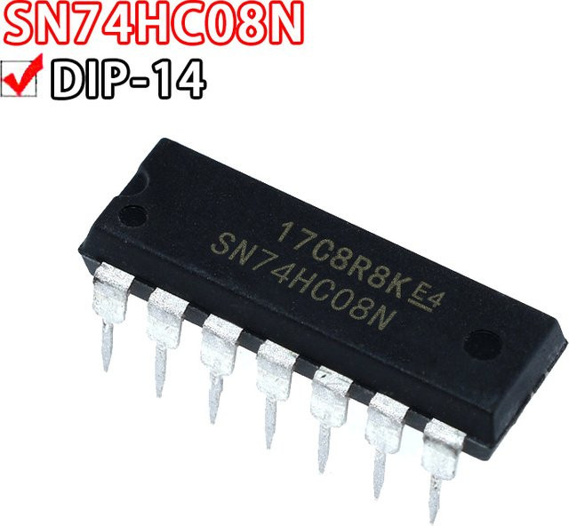 Si Tai&SH 10er Set Logik-ICs SN74HC08N, SN74HC11N, SN74HC14N im DIP-14 Gehäuse, Schwarz - Bild 1