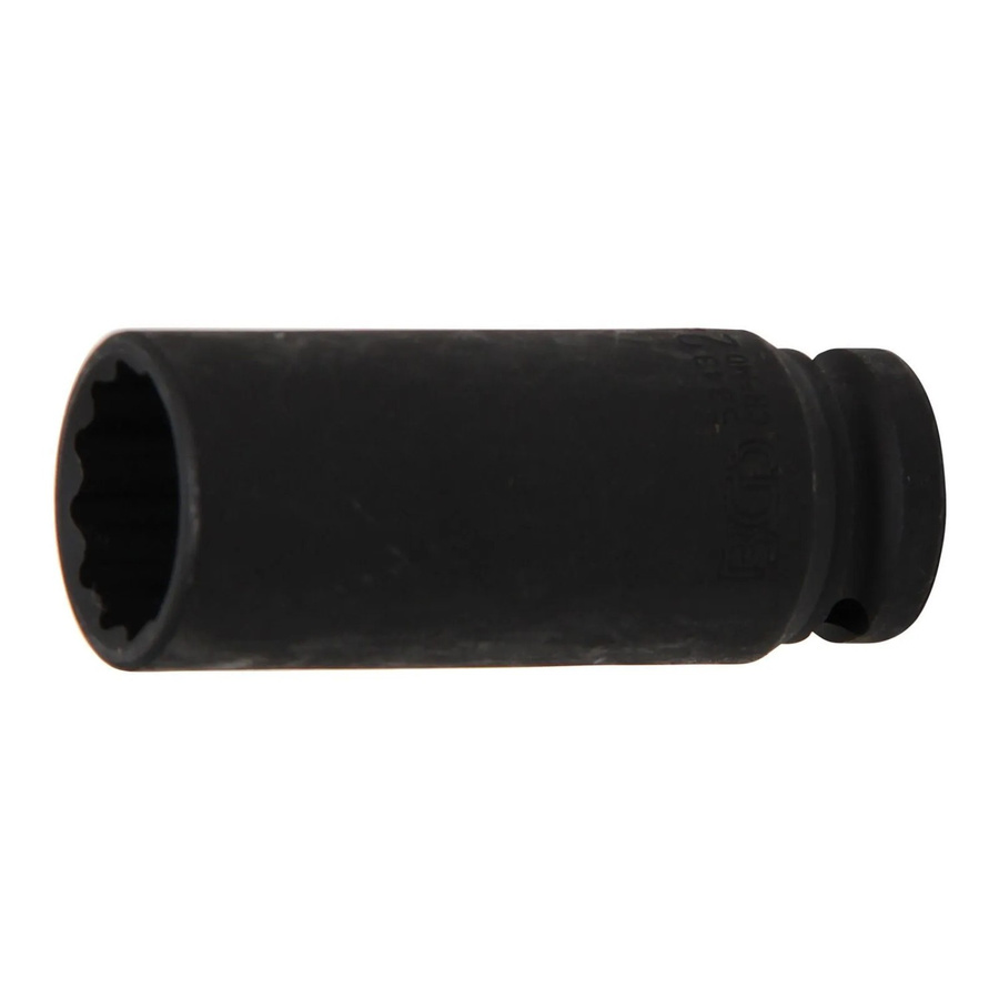 BGS Kraft-Steckschlüssel-Einsatz Zwölfkant 5343 aus Chrom-Molybdän-Stahl, Antrieb 1/2 Zoll, Schlüsselweite 24 mm - Bild 2