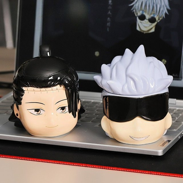 Jujutsu Kaisen Keramiktasse mit Deckel Satoru Gojo und Geto Suguru Design in Multicolour - Bild 1